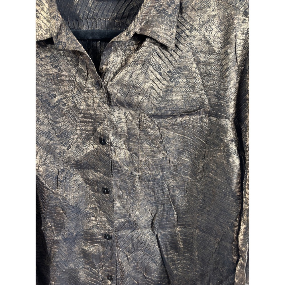 Chicos Womens Tops Lot of 3 Size 1 Animal Print Floral Metallic Textured - Picture 11 of 16